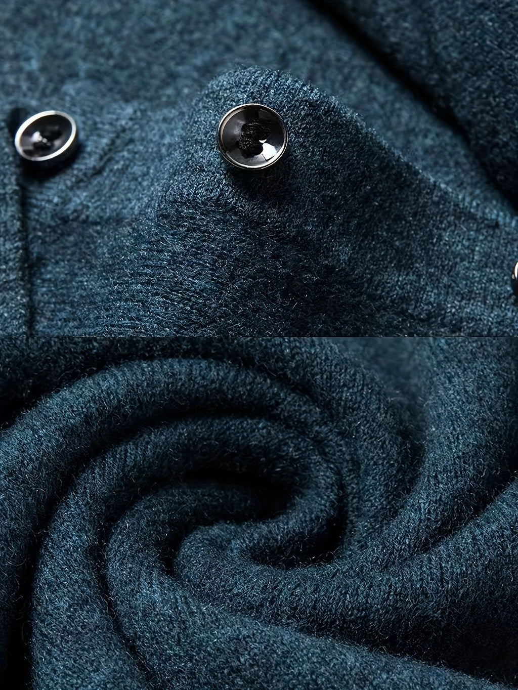 Men’s Long Sleeve Polo Shirt with Buttons