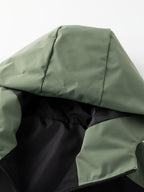 Men's Hooded Colorblock Zip-Up Jacket