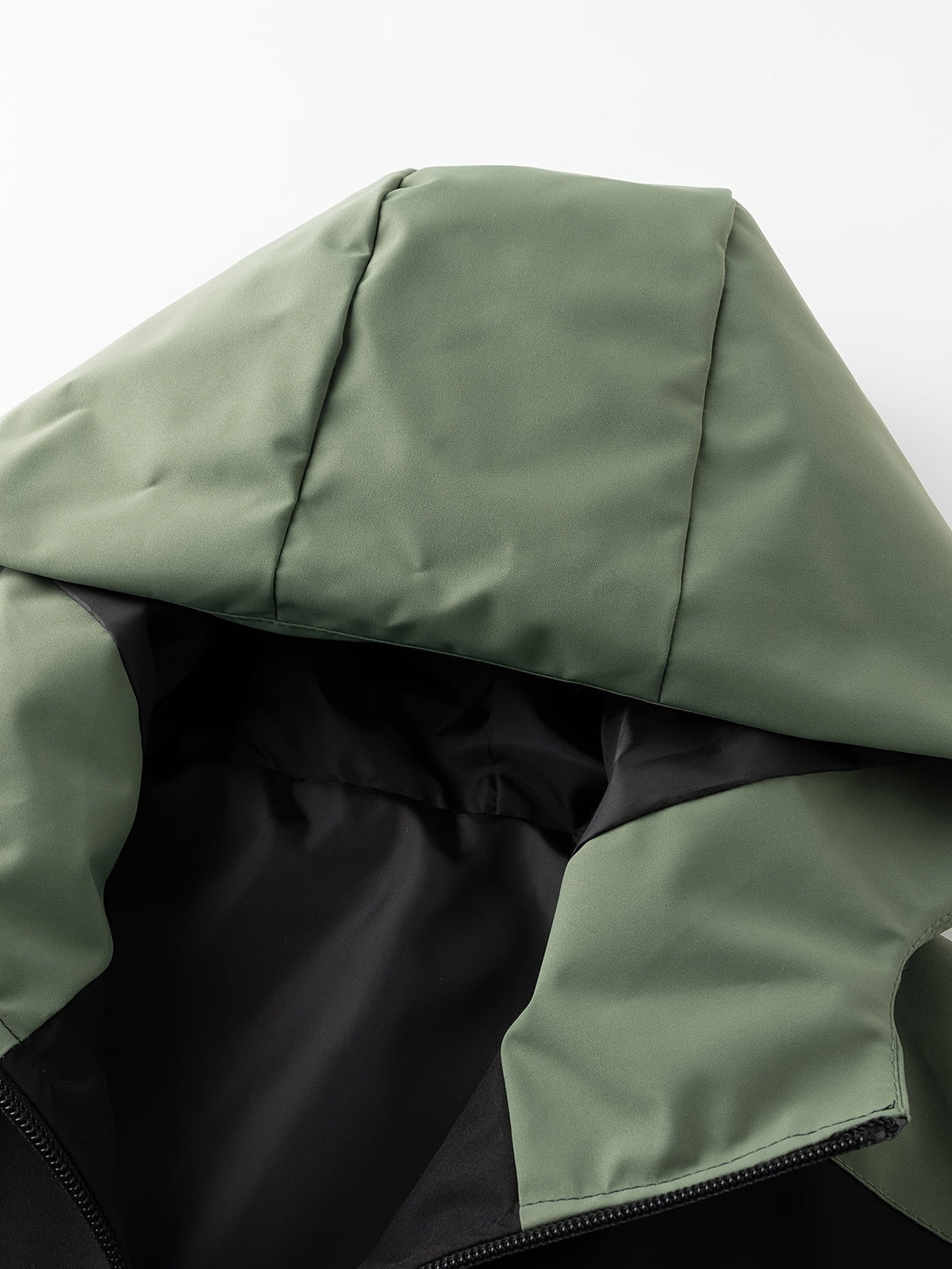 Men's Hooded Colorblock Zip-Up Jacket