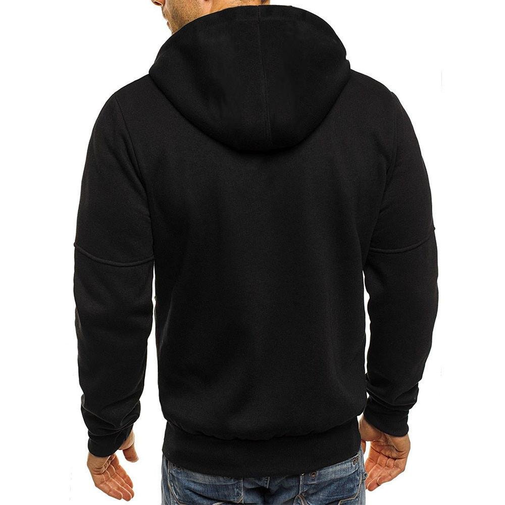 Men's Full-Zip Hoodie With Zippered Pockets