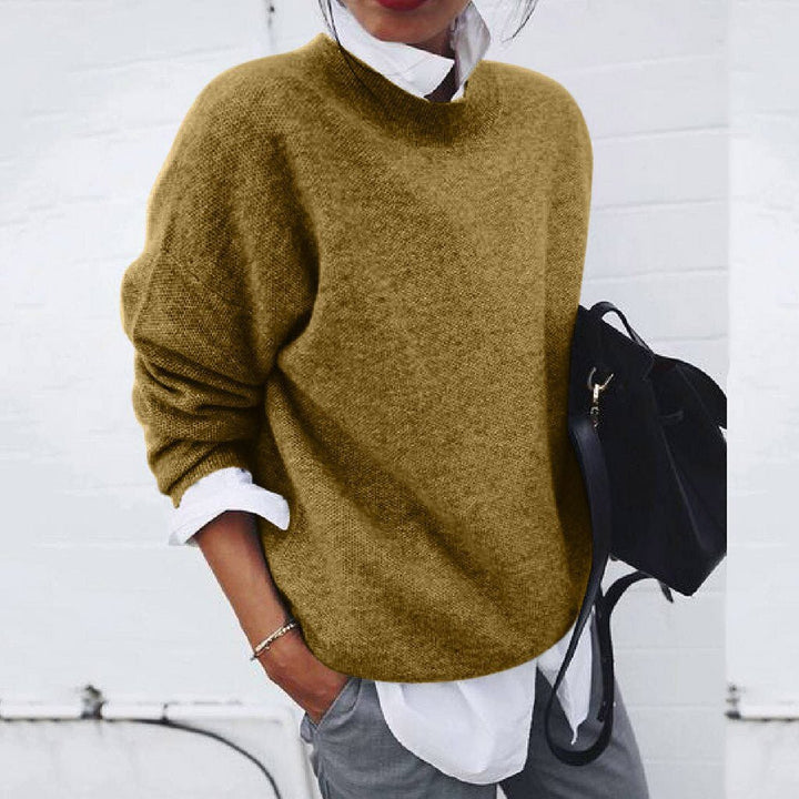 Women's Relaxed Crew Neck Knit Sweater