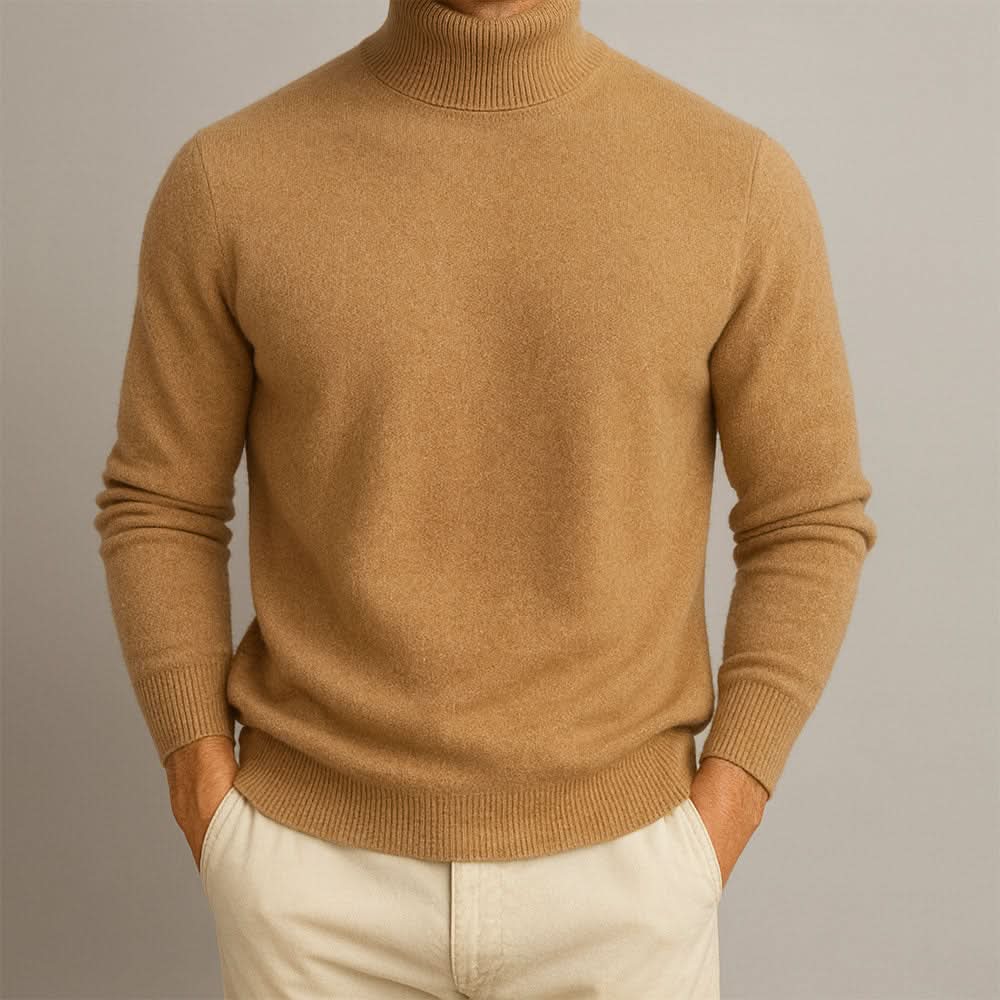 Men's Classic Knit Turtleneck Sweater