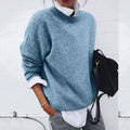 Women's Relaxed Crew Neck Knit Sweater