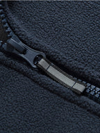 Men’s Full Zip Fleece Jacket with Stand Collar