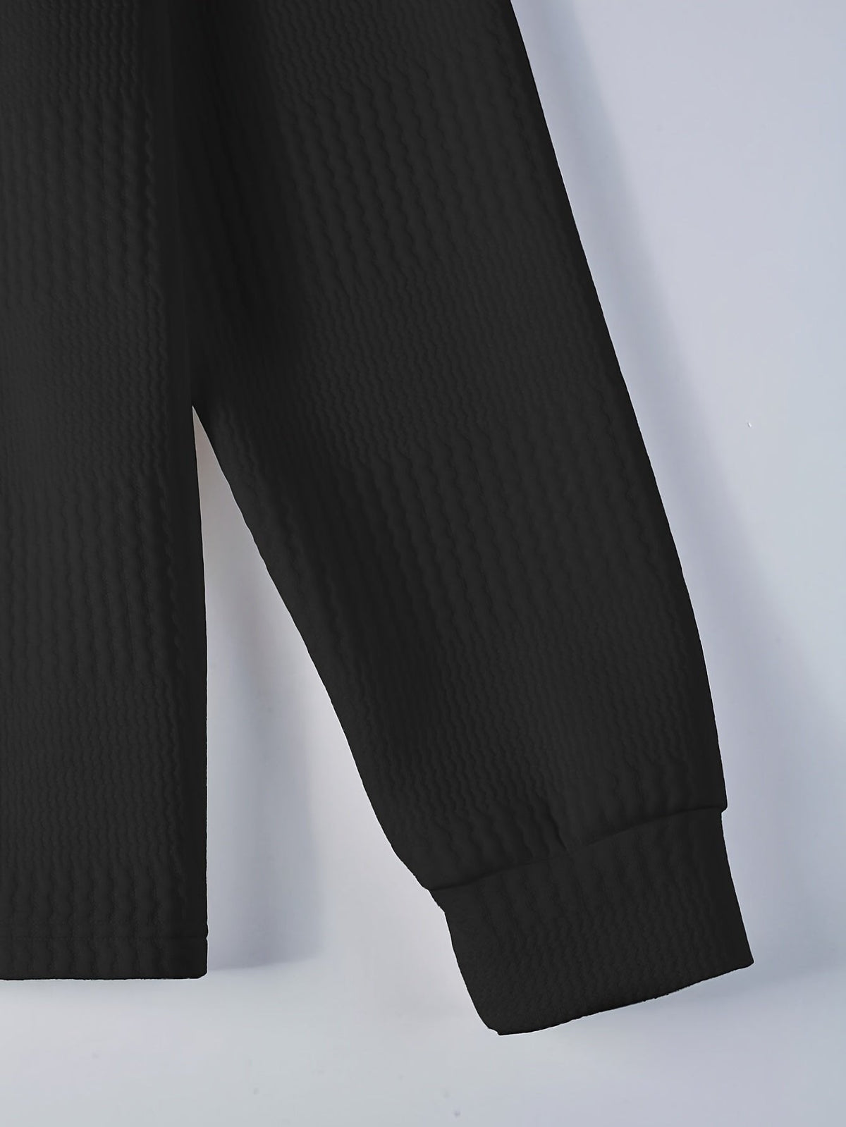 Men’s Textured Long Sleeve Henley Shirt