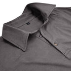 Men's Long Sleeve Polo Shirt With Collar