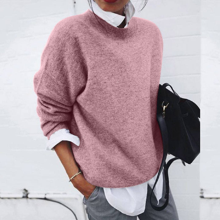 Women's Relaxed Crew Neck Knit Sweater