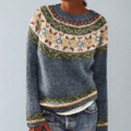 Women's Fair Isle Crewneck Knit Sweater