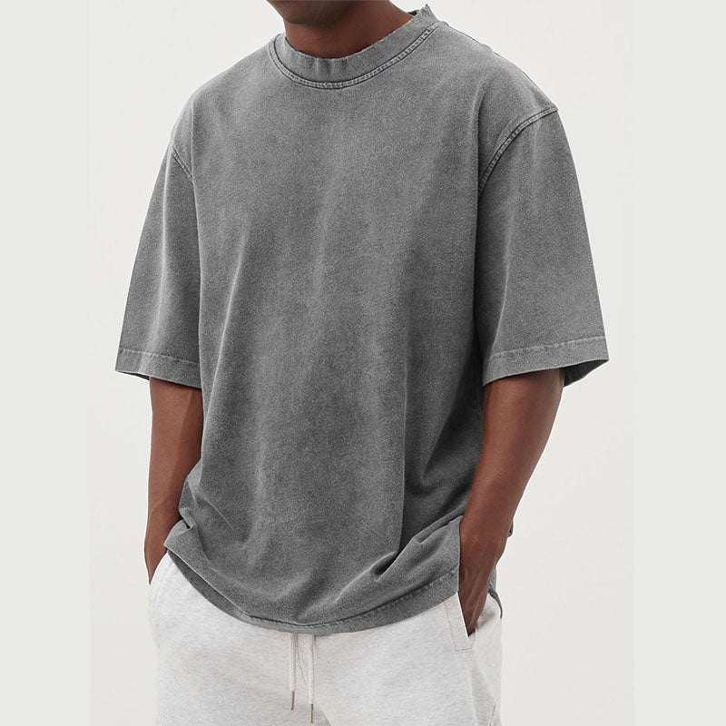 Men's Oversized Crew Neck Short Sleeve T-Shirt