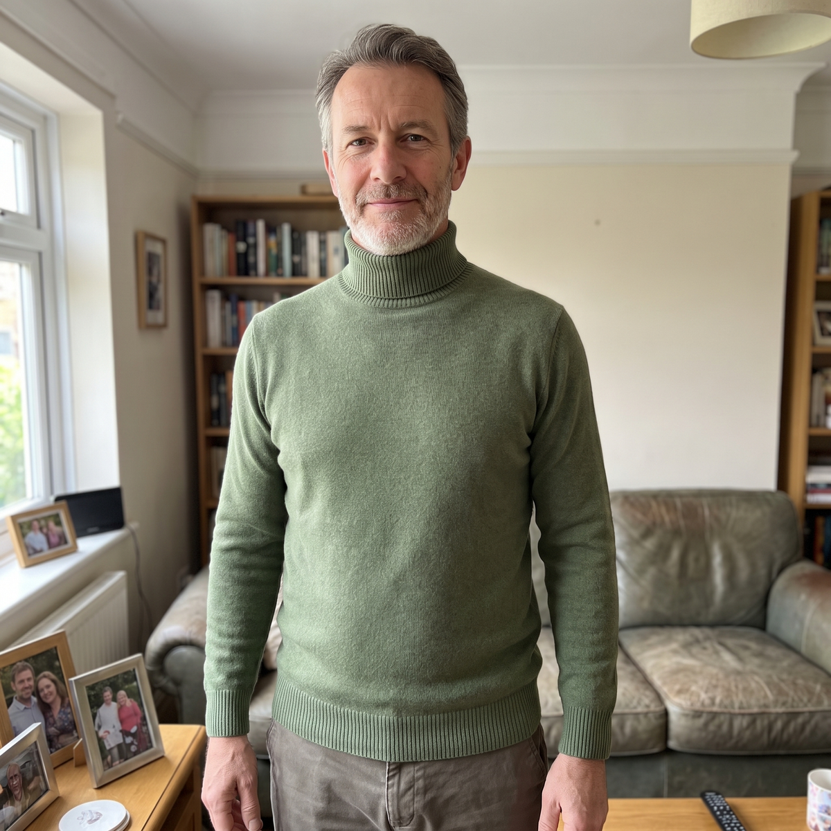 Men's Classic Knit Turtleneck Sweater