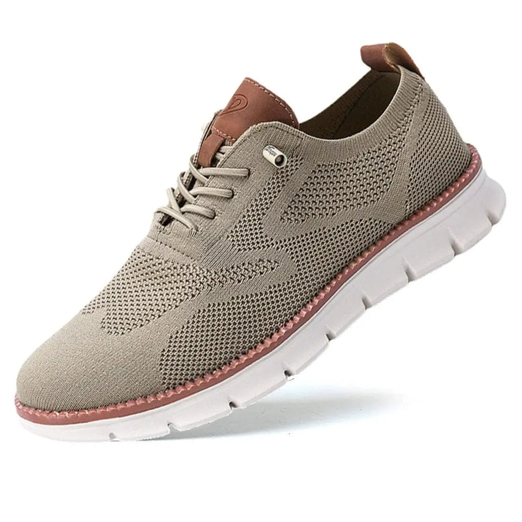 Men's Knit Lace-Up Casual Sneakers