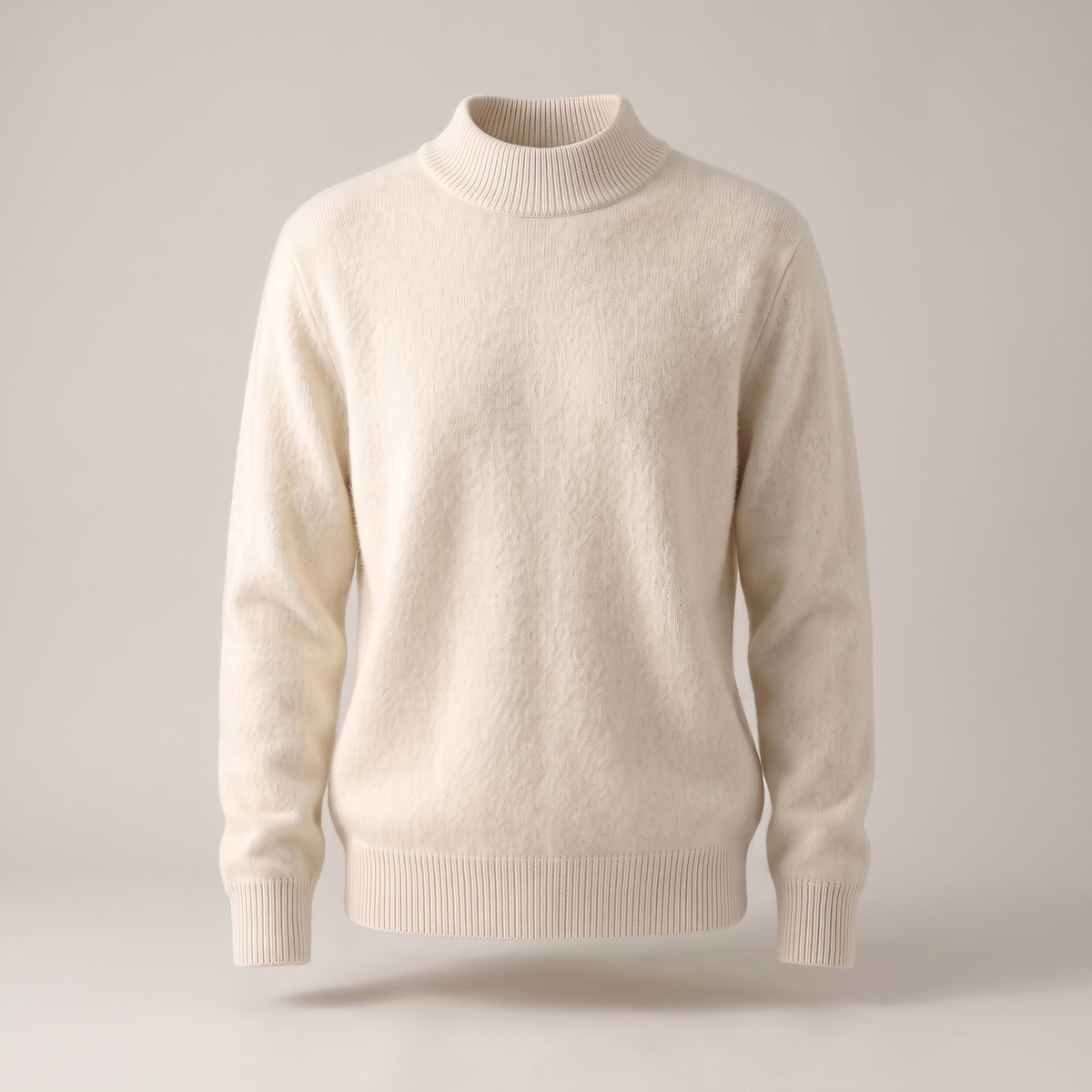 Women's Ribbed Mock Neck Knit Sweater