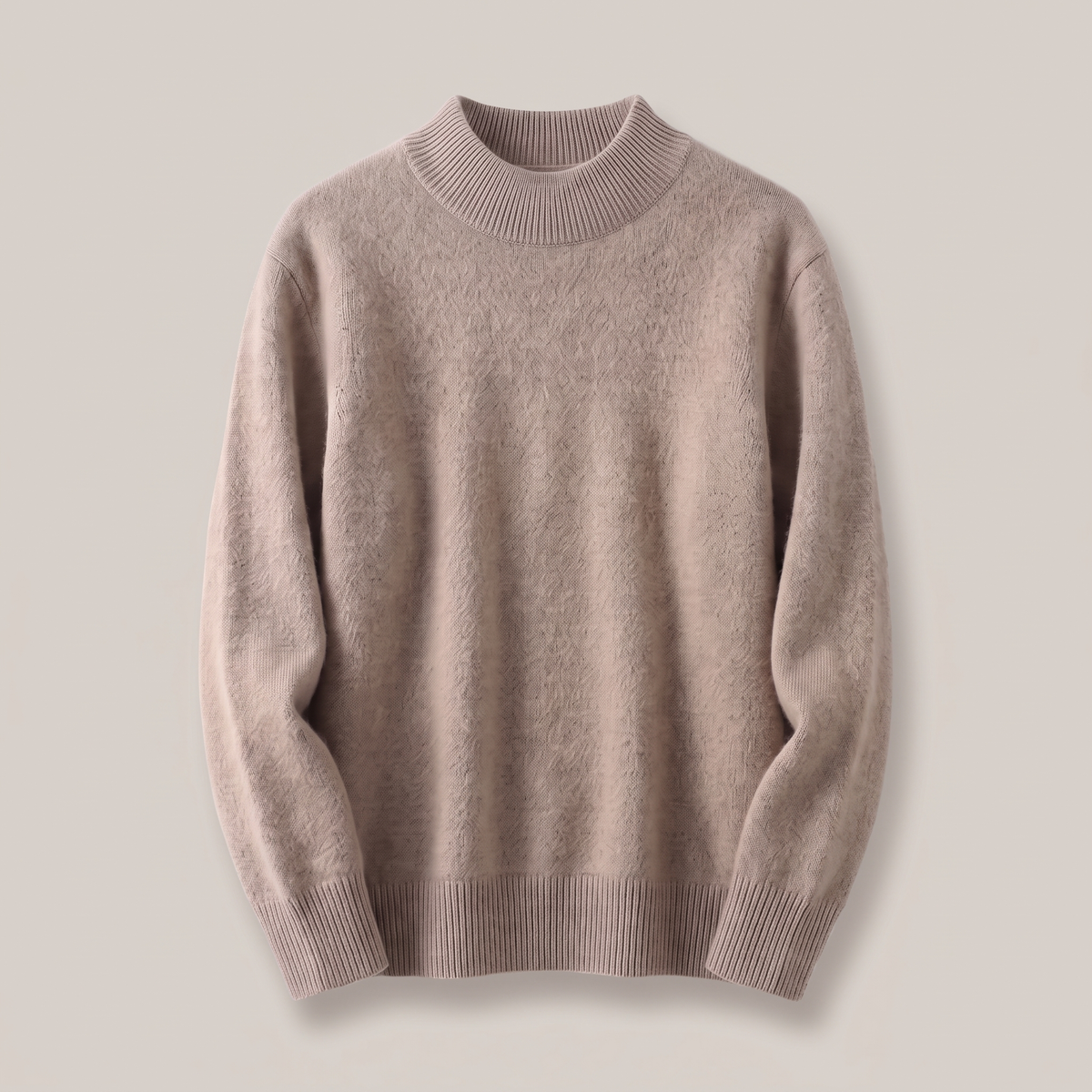 Women's Ribbed Mock Neck Knit Sweater