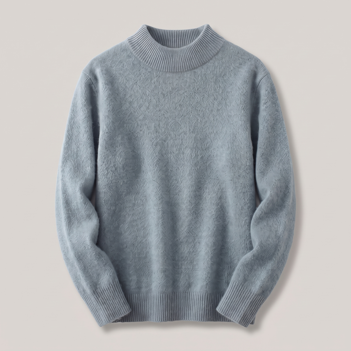 Women's Ribbed Mock Neck Knit Sweater