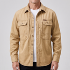 Men’s Utility Overshirt with Button Front