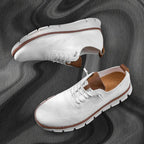 Men's Knit Lace-Up Sneakers with Flexible Sole
