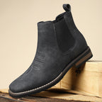 Men's Chelsea Ankle Boots With Elastic Side Panels
