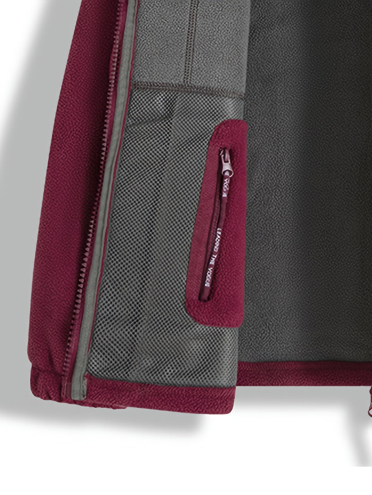 Men’s Full Zip Fleece Jacket with Stand Collar