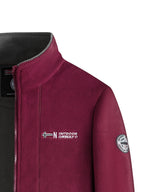Men's Fleece Zip-Up Jacket with Stand Collar