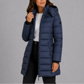 Women's Long Hooded Quilted Puffer Coat