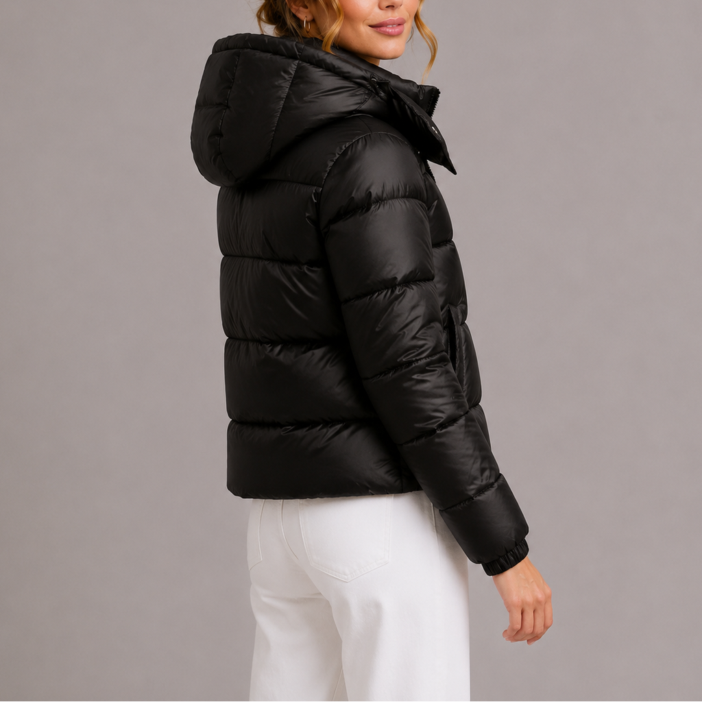 Women's Hooded Short Quilted Puffer Jacket