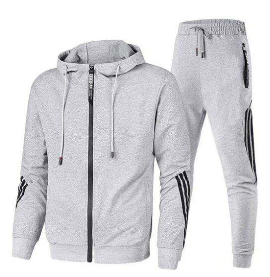 Men's Two-Piece Hooded Tracksuit Set
