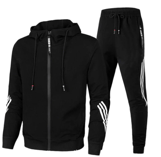 Men's Two-Piece Hooded Tracksuit Set