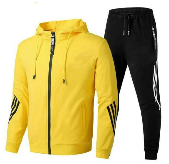Men's Two-Piece Hooded Tracksuit Set