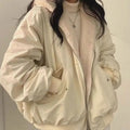 Women's Hooded Jacket with Fleece-Look Interior