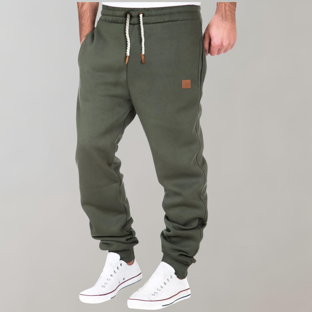 Men's Drawstring Jogger Sweatpants with Cuffed Ankles