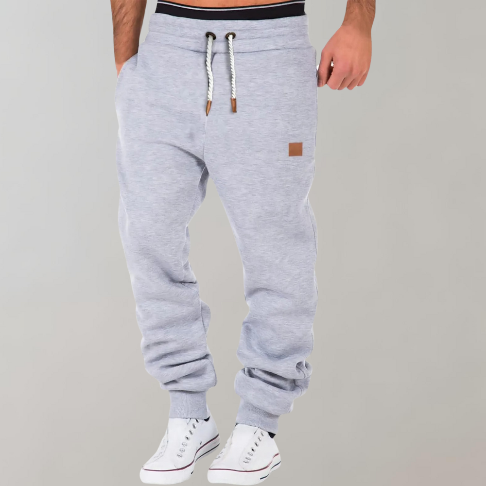 Men's Drawstring Jogger Sweatpants with Cuffed Ankles