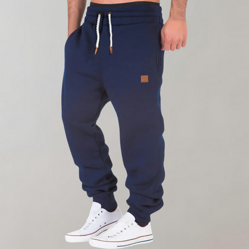Men's Drawstring Jogger Sweatpants with Cuffed Ankles