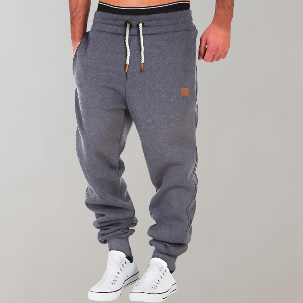 Men's Drawstring Jogger Sweatpants with Cuffed Ankles
