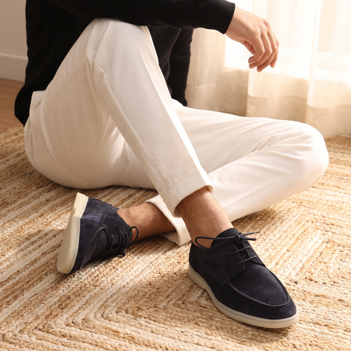 Men's Moc-Toe Derby Dress Shoes