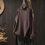 Women's Chunky Knit Turtleneck Oversized Sweater