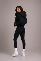 Women's Cropped Quilted Puffer Jacket
