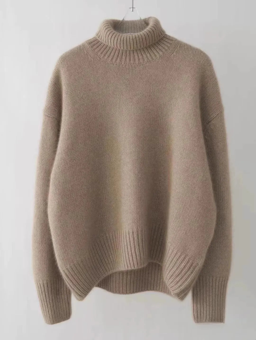Women's Oversized Turtleneck Knit Sweater
