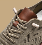 Men's Knit Low-Top Sneakers with Chunky Soles