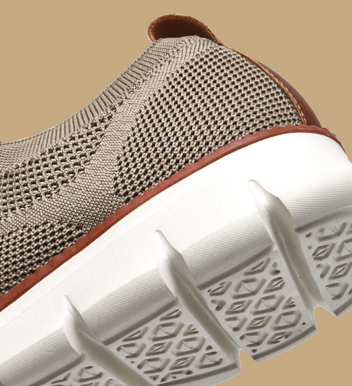 Men's Knit Low-Top Sneakers with Chunky Soles