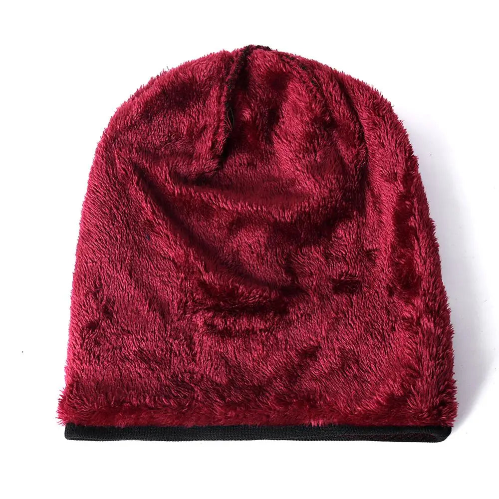 Men's Fleece-Lined Slouchy Knit Beanie