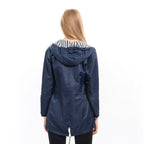 Women's Hooded Longline Zip-Up Jacket