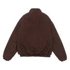 Men's Fleece-Lined Zip-Up Bomber Jacket
