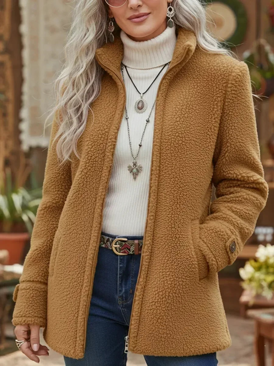 Women's Teddy Fleece Jacket with Full Zip