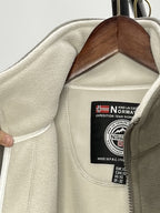 Men's Fleece Zip-Up Jacket with Stand Collar