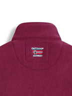 Men’s Full Zip Fleece Jacket with Stand Collar