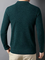 Men’s Long Sleeve Polo Shirt with Buttons