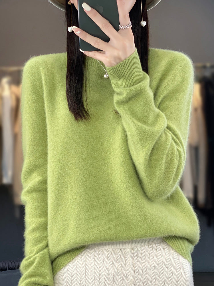 Women's Classic Crew Neck Knit Sweater