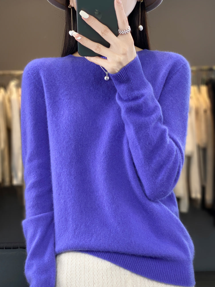 Women's Classic Crew Neck Knit Sweater