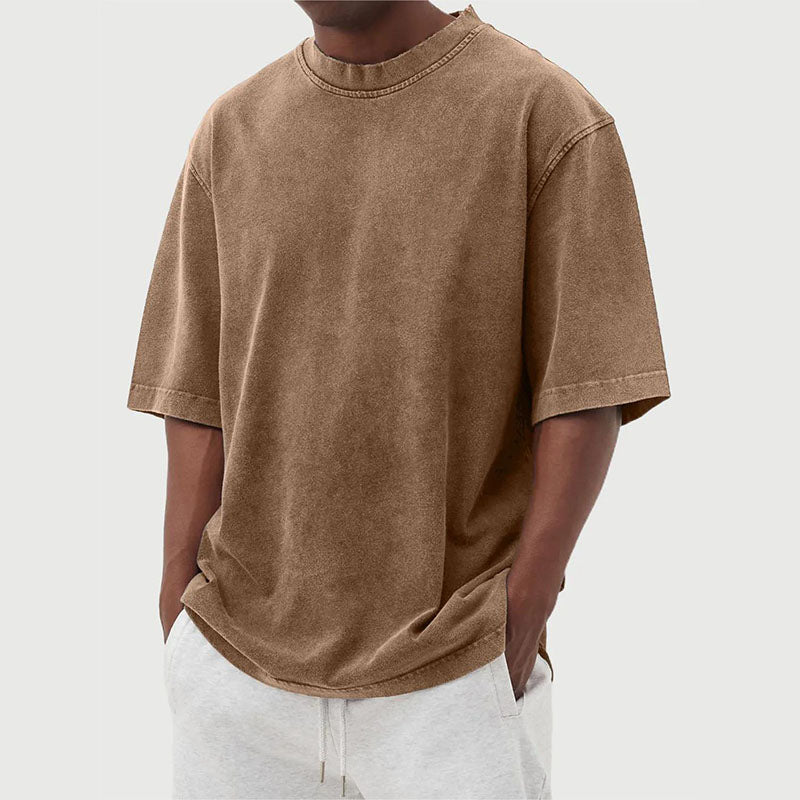 Men's Oversized Crew Neck Short Sleeve T-Shirt
