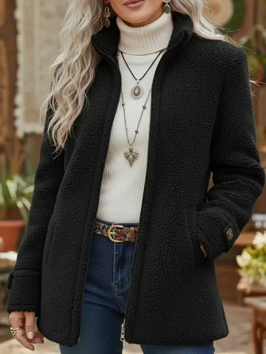 Women's Teddy Fleece Jacket with Full Zip